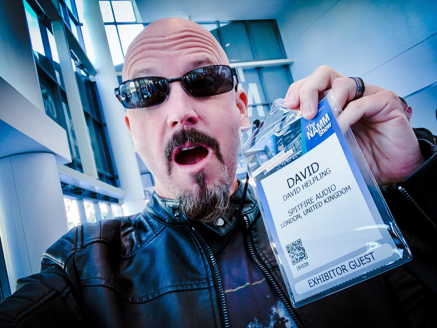 DAVID IS STOKED TO ATTEND THE NAMM SHOW IN LOS ANGELES WITH SAMPLE LEGENDS SPITFIRE AUDIO
